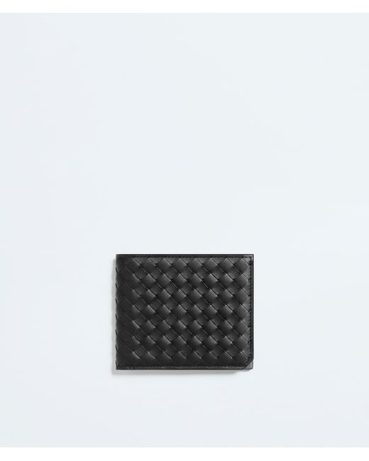 Bottega Veneta White Intrecciato Piccolo Bi-Fold Wallet for men