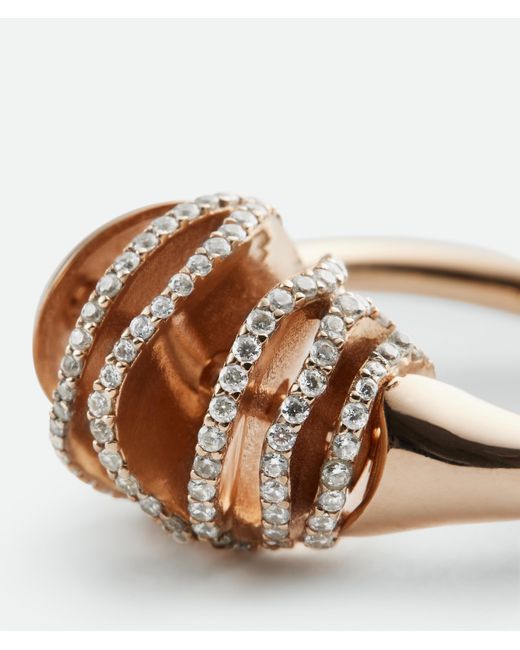 Bottega Veneta White Drop Ring