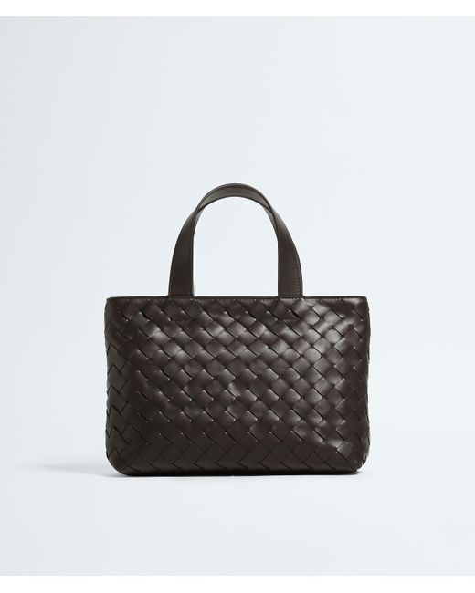Bottega Veneta Black Mini Intrecciato Zipped Tote for men
