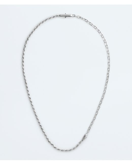 Bottega Veneta White Chain Necklace for men