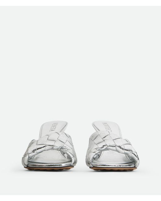Bottega Veneta White Blink Mule