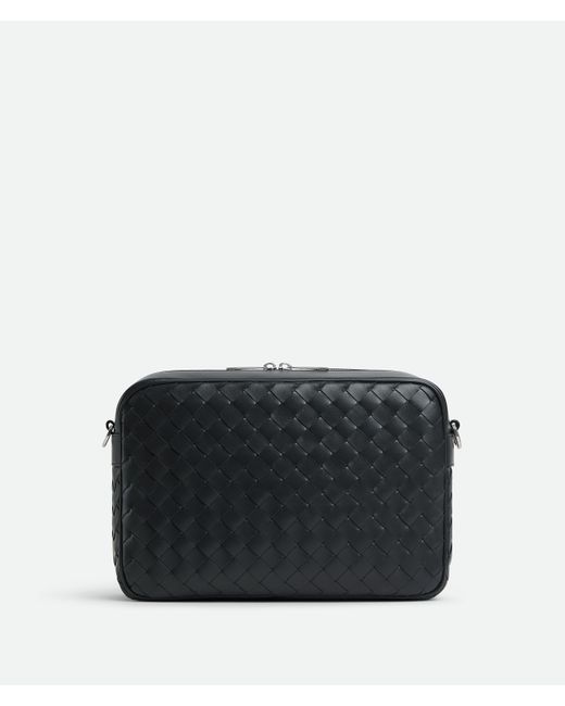 Bottega Veneta Black Intrecciato Camera Bag for men