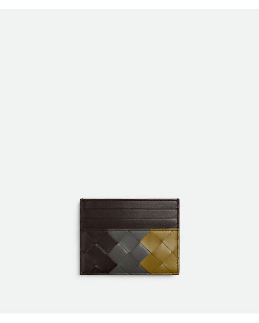 Bottega Veneta Men's White Intrecciato Credit Card Case