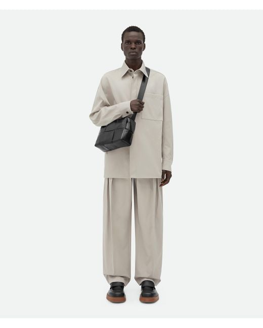 メンズ Bottega Veneta ミディアム アルコ カメラバッグ Black