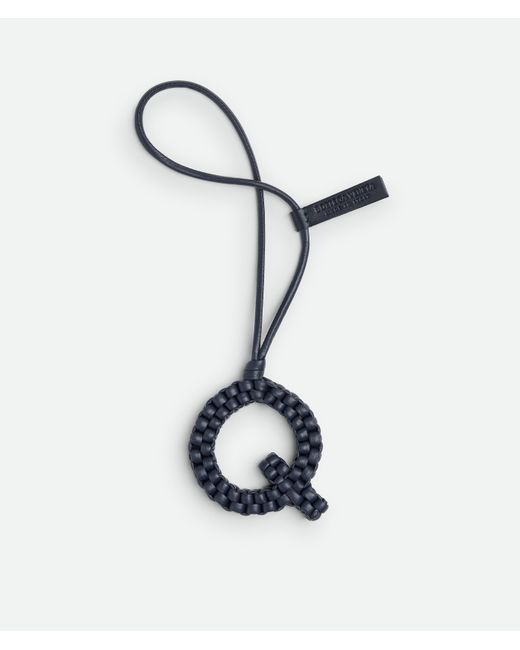 Bottega Veneta Blue Letter Q Charm for men