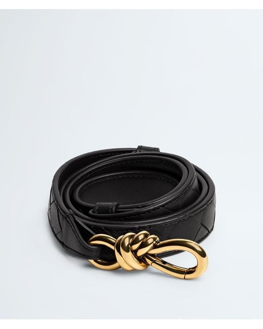 Bottega Veneta Black Andiamo Belt