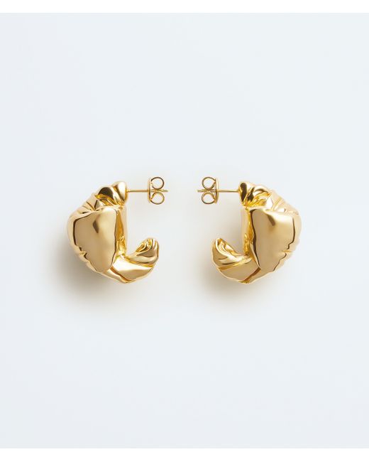 Bottega Veneta Metallic Medium Knot Earrings