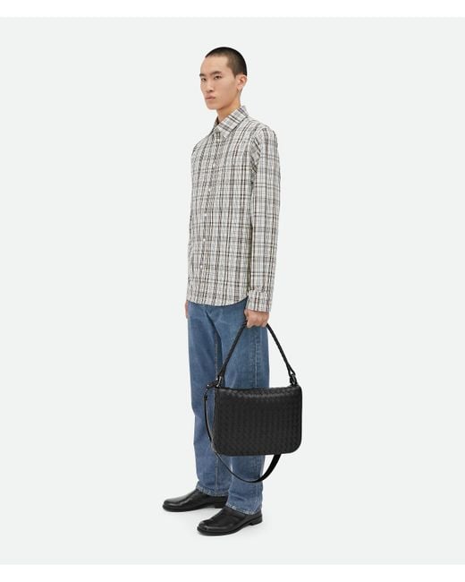 Bottega Veneta Swing Messenger in Black für Herren