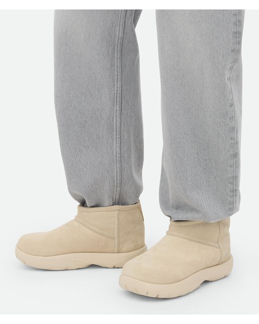 Bottega Veneta スナップ ミニ アンクルブーツ Natural