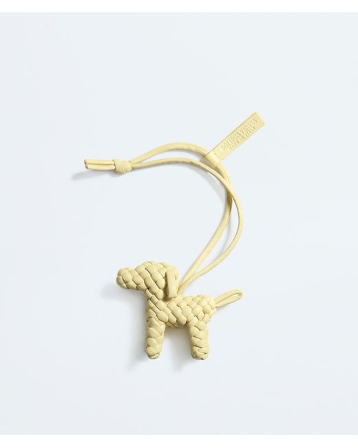 Bottega Veneta Metallic Dog Charm for men