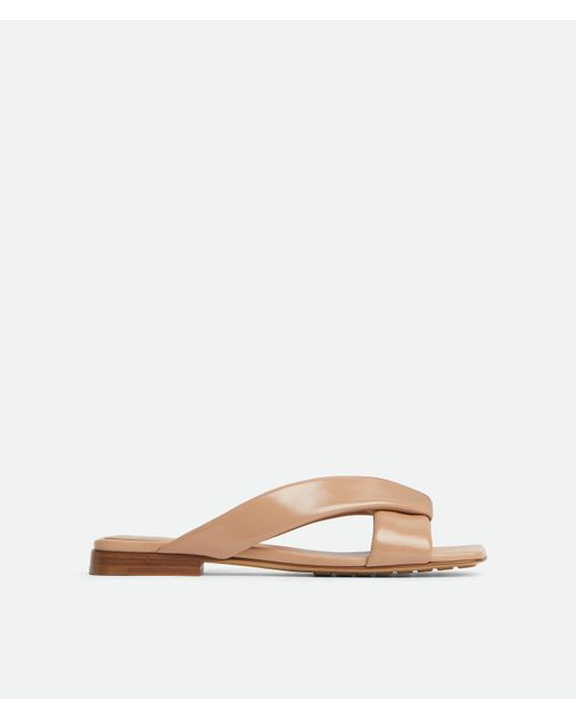 Bottega Veneta Natural Riva Flat Mule