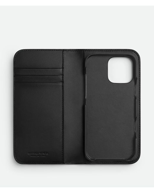 Bottega Veneta Intrecciato Iphone 16 Pro Hülle in Black für Herren