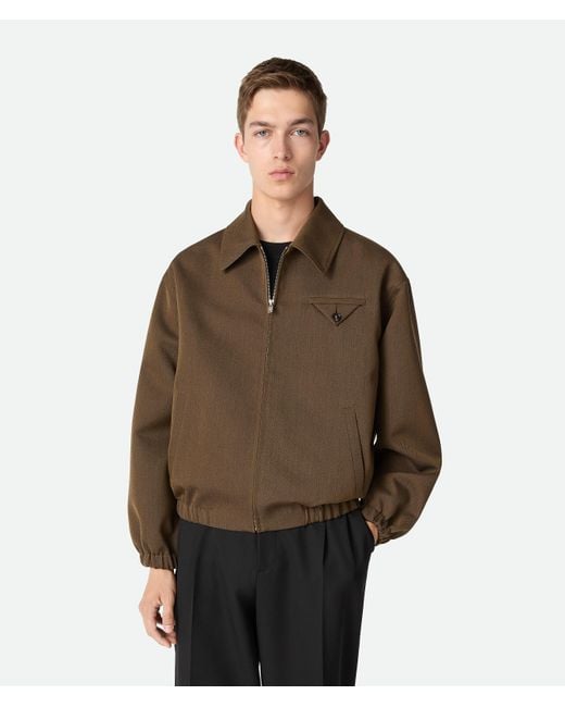 Bottega Veneta Brown Soft Wool Blouson for men