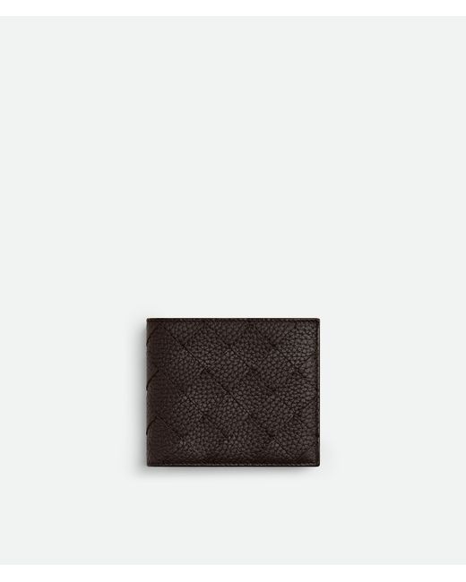 Bottega Veneta White Intrecciato Bi-Fold Wallet With Coin Purse for men