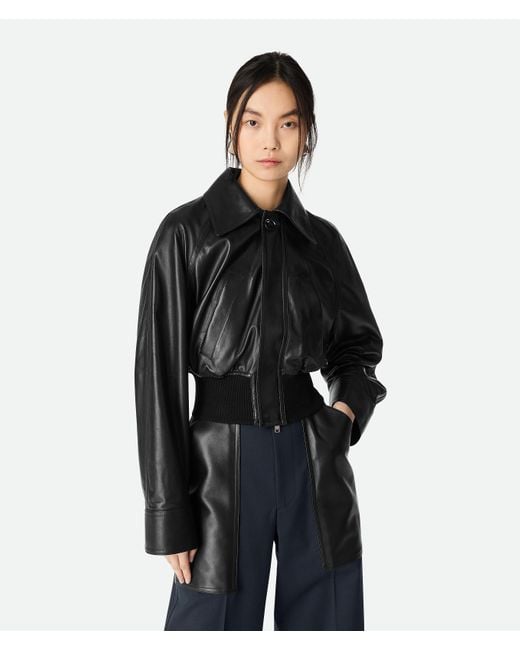 Bottega Veneta ライトレザー ブルゾン Black