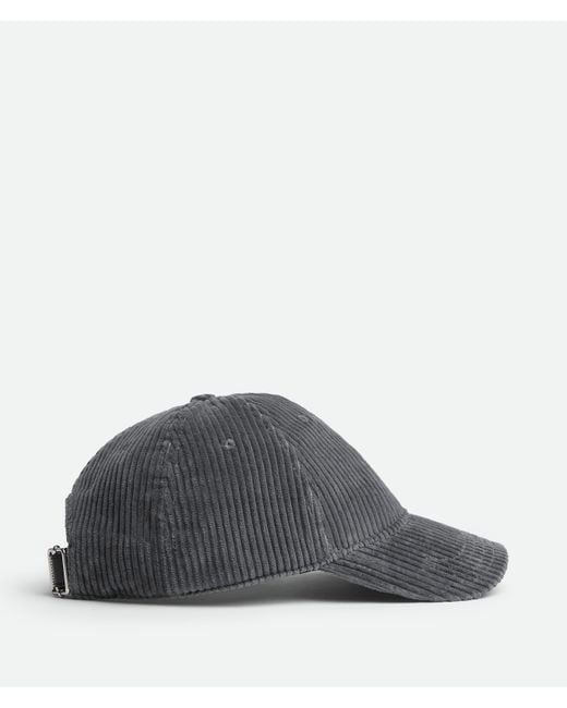 Bottega Veneta Gray Corduroy Cap for men