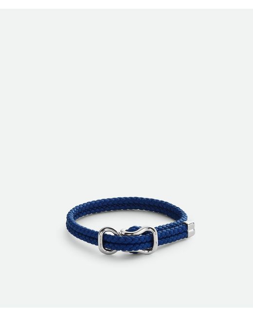 Bottega Veneta Blue Leather Bracelet
