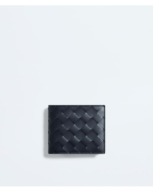 Bottega Veneta White Intrecciato Bi-Fold Wallet With Coin Purse for men