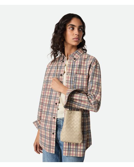 Bottega Veneta イントレチャート ポーチ Natural