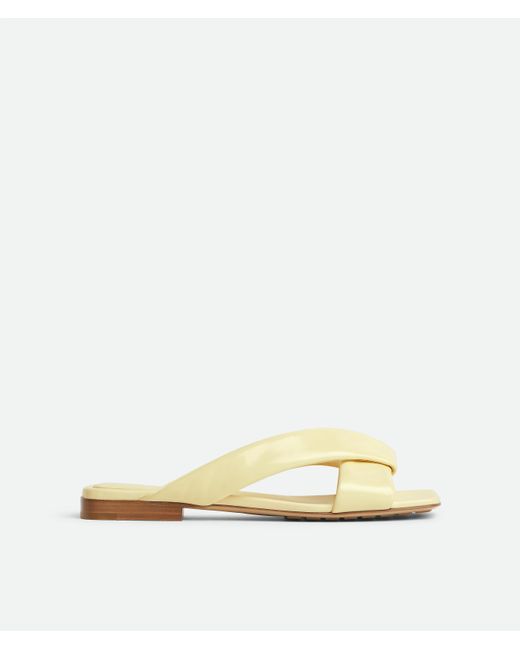 Bottega Veneta Metallic Riva Flat Mule