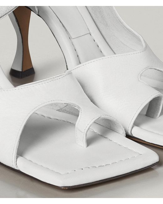 Bottega Veneta Sandals in White - Lyst