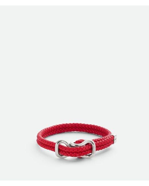 Bracciale di Bottega Veneta in Red da Uomo