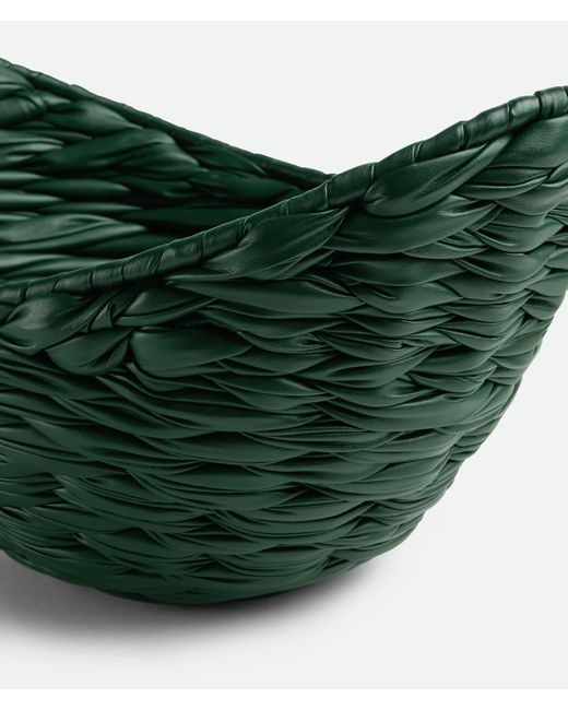 Bottega Veneta Green Intreccio Foulard Nest Basket