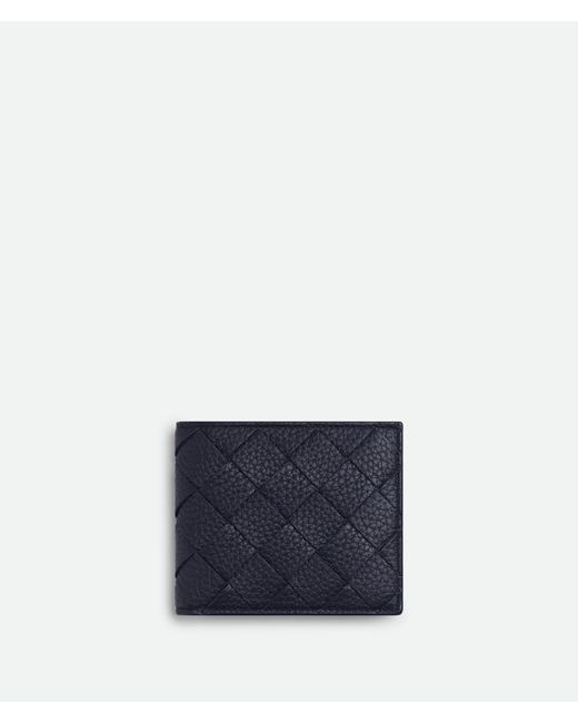Bottega Veneta Blue Intrecciato Bi-Fold Wallet for men