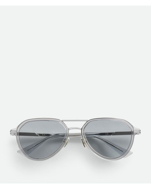 Bottega Veneta フォルテ パイロット サングラス Gray