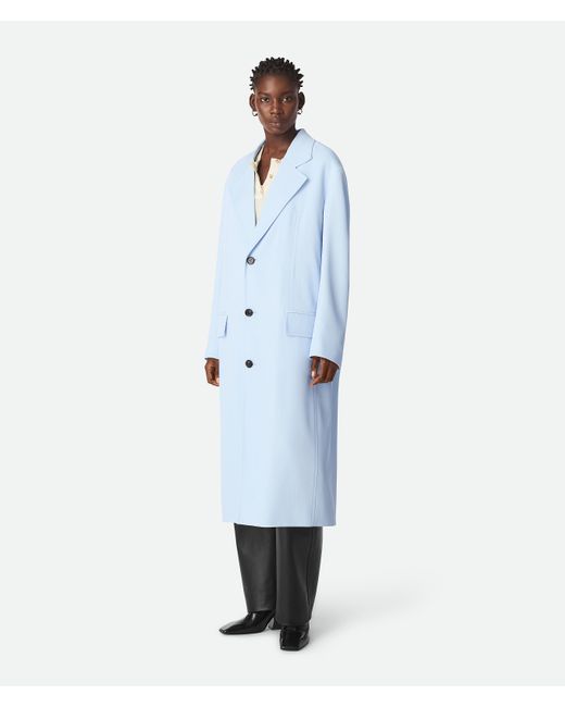 Bottega Veneta ビスコース＆シルクツイル コート Blue