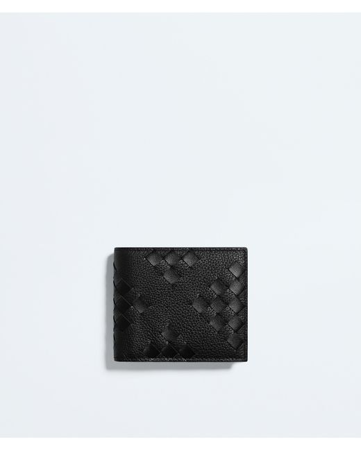 Bottega Veneta White Intrecciato Bi-Fold Wallet With Coin Purse for men