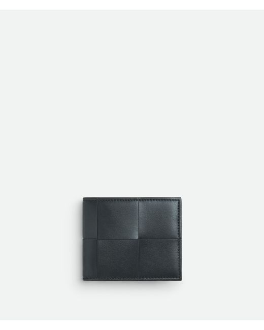 Portafoglio Cassette Bi-Fold Con Portamonete di Bottega Veneta in White da Uomo