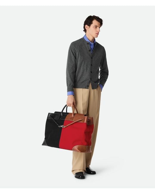メンズ Bottega Veneta ラージ アンディアーモ ボイジャー Red