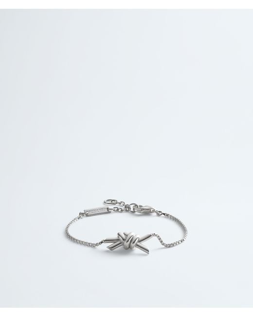 Bottega Veneta White Knot Bracelet