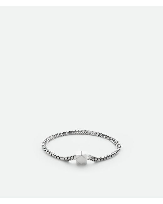 Bottega Veneta White Stack Armband