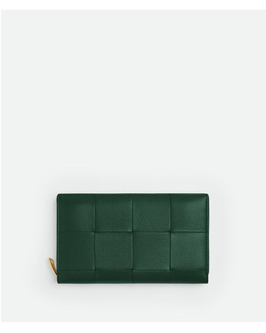 Bottega Veneta カセット ジップアラウンドウォレット Green