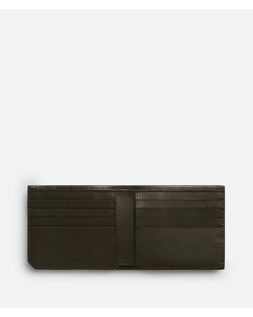 メンズ Bottega Veneta イントレチャート ピッコロ 二つ折りウォレット Green