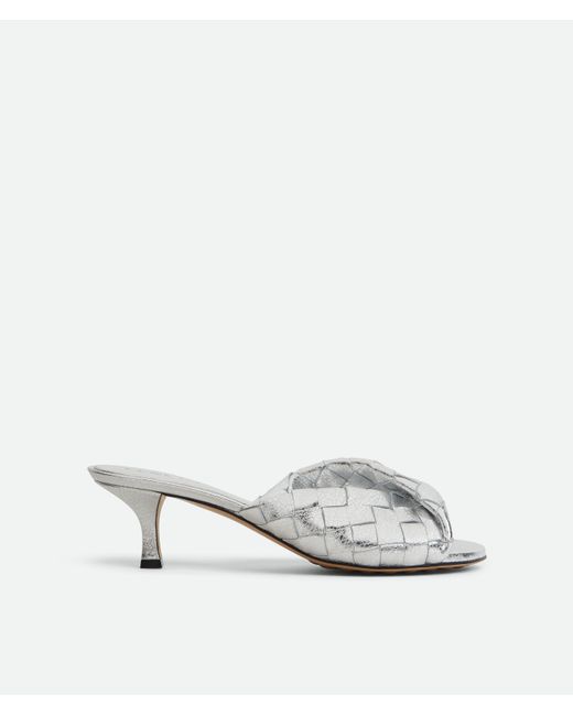 Bottega Veneta White Blink Mule