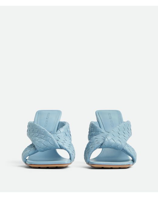 Bottega Veneta Blue Riva Mules