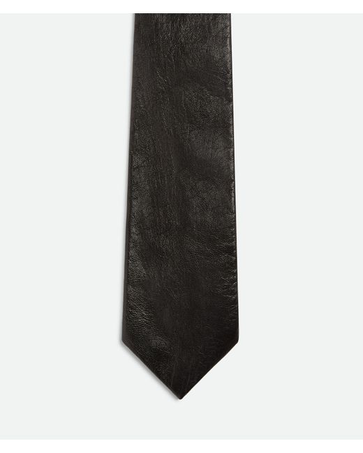 Cravate En Cuir Brillant Bottega Veneta pour homme en coloris Black