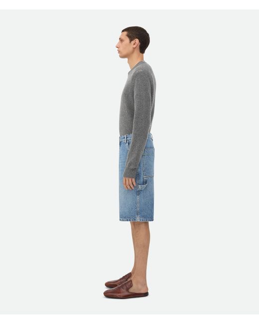 メンズ Bottega Veneta ヴィンテージ インディゴ カーゴデニム ショートパンツ Blue