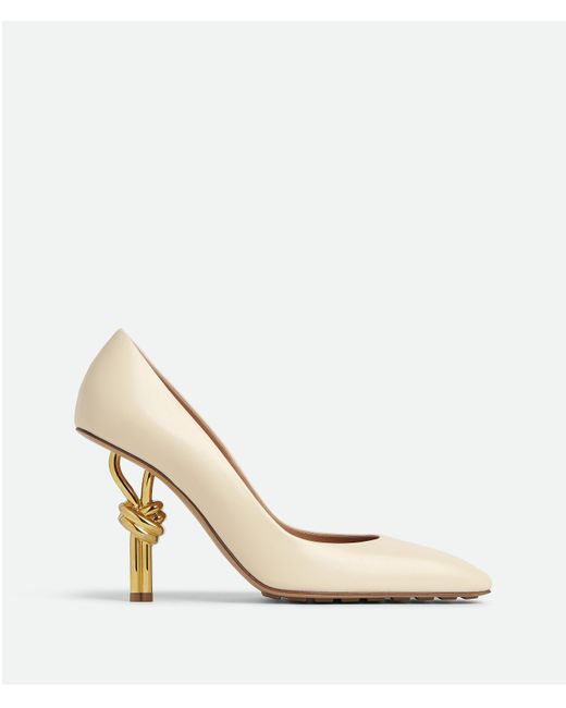 Bottega Knot Pump in White Lyst