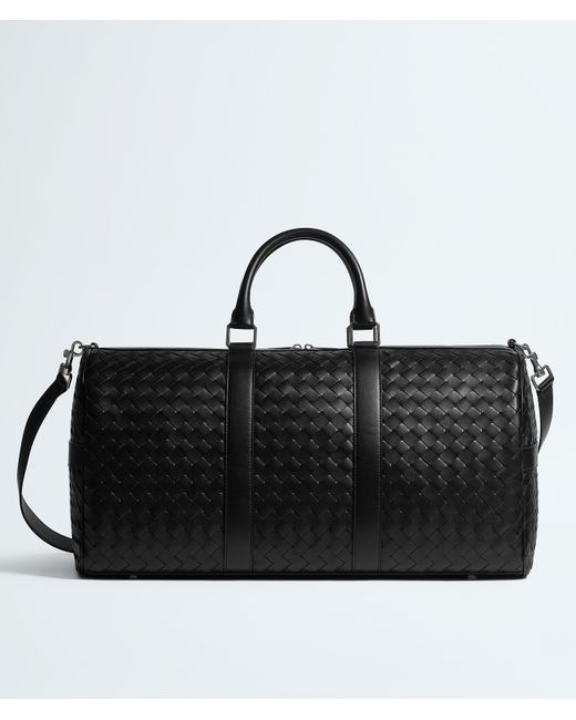 Bottega Veneta Black Intrecciato Cabin Duffle for men