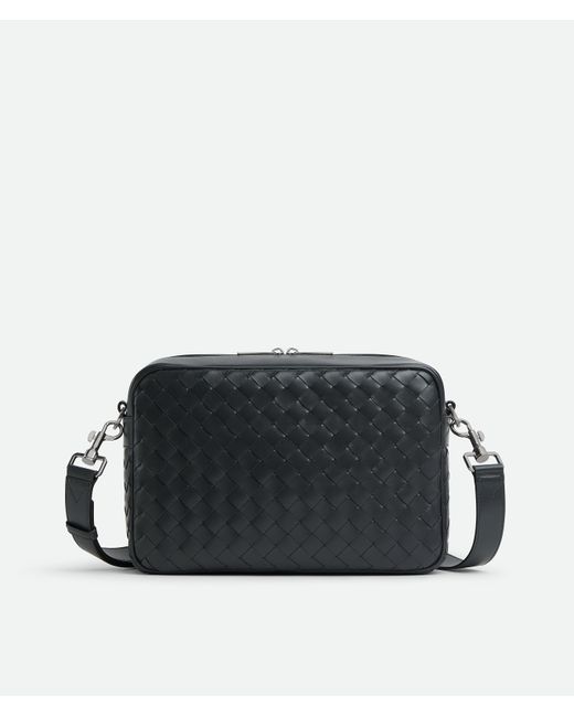Bottega Veneta Black Intrecciato Camera Bag for men