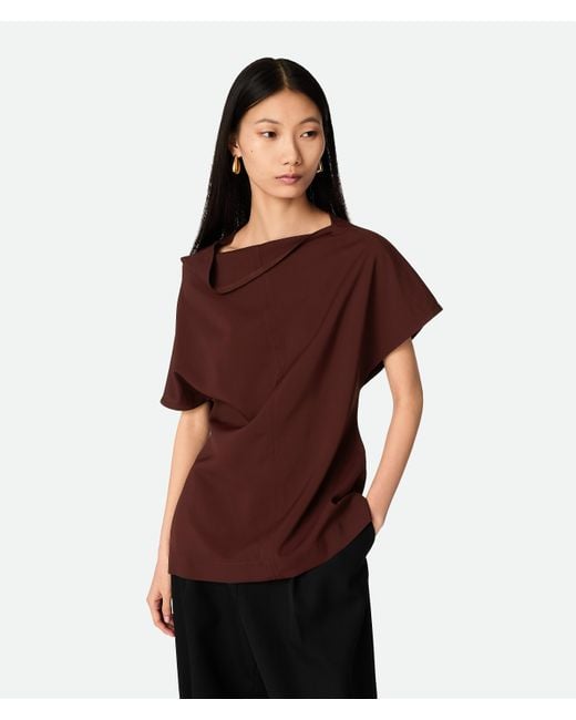 Bottega Veneta Red Top Aus Leichter Viskose