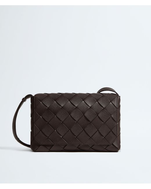Bottega Veneta Black Large Leather Diago Cross-Body Bag for men