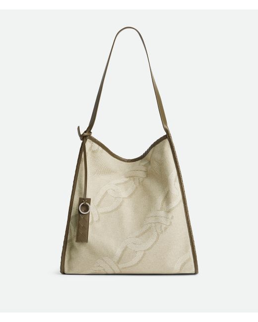 メンズ Bottega Veneta コリエーレ リバーシブル トートバッグ Natural