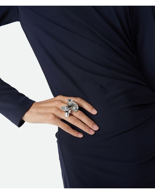 Bottega Veneta White Anemone Ring