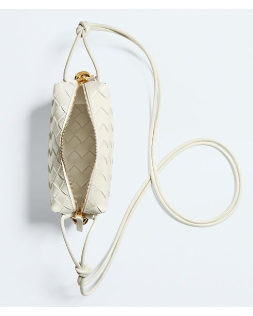 Bottega Veneta White Mini Loop Metal Knots