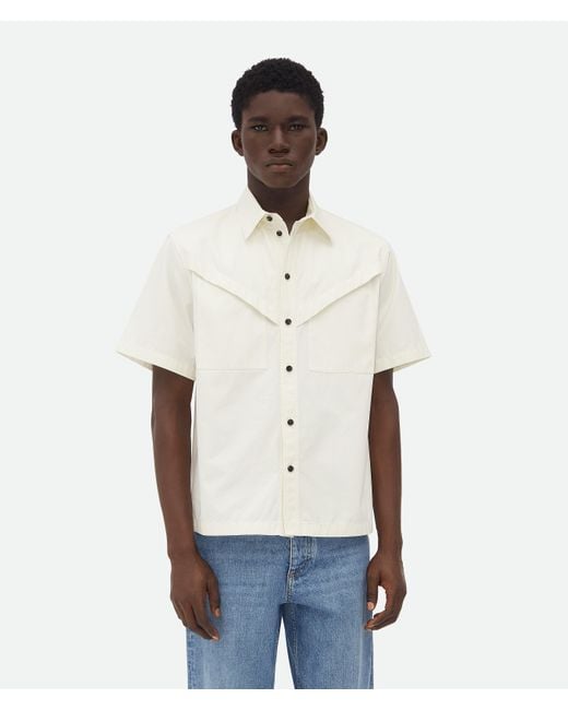 【BOTTEGA VENETA】SHIRT コットンツイル シャツ Curved Shape Cotton Linen Shirt | BOTTEGA VENETA | elysewalker